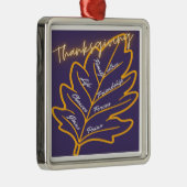 Thanksgiving cadeaus metalen ornament (Rechts)