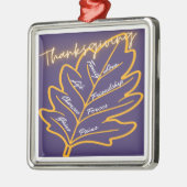 Thanksgiving cadeaus metalen ornament (Links)