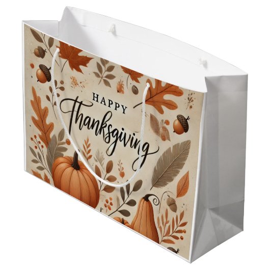 Thanksgiving Cadeautas - Groot (Achterkant Gekanteld)