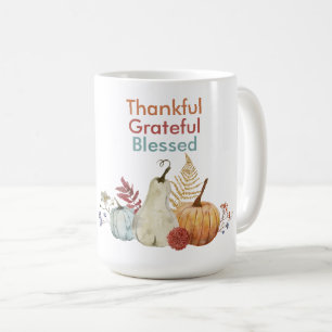 Thanksgiving Café mug - Merci, béni