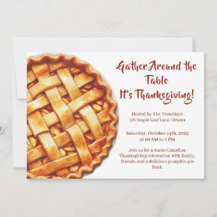 Thanksgiving Canada Appeltaart Verzameling Kaart