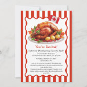 Thanksgiving Canada | Cosy Roast Turkey Gathering Kaart (Voorkant)