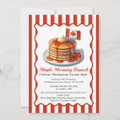 Thanksgiving Canada Style | Maple Morning Brunch Kaart (Voorkant)