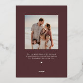 Thanksgiving Carte photo (Verso)