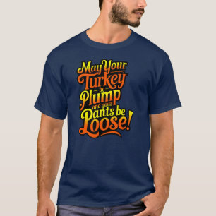 Thanksgiving, Cartoon Boer Turkije, T-shirt