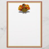 Thanksgiving Cartoon Turkije Pilgrim Flyer (Voorkant)