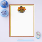 Thanksgiving Cartoon Turkije Pilgrim Flyer (Enkel)