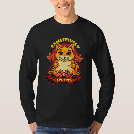 Thanksgiving Cat   T-shirt (Voorkant)