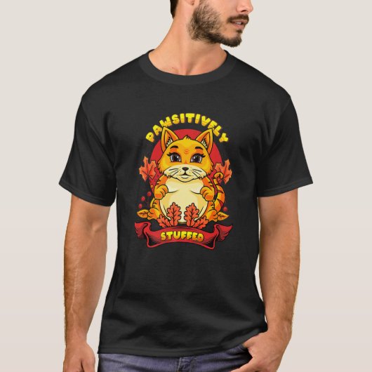 Thanksgiving Cat   T-shirt (Voorkant)