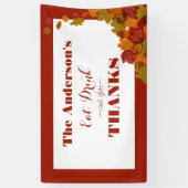 Thanksgiving Celebration Eet Drink & Geef Bedankt Spandoek (Verticaal)