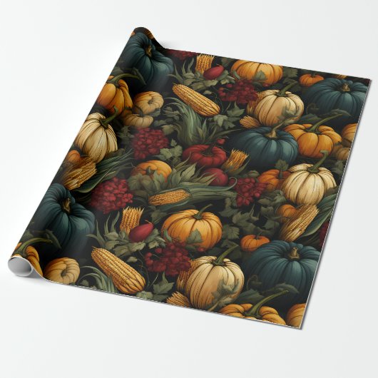 Thanksgiving Charm Cadeaupapier (Uitgerold)