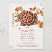 Thanksgiving Cherry Cutie Pie Herfst eerste verjaa Kaart (Voorkant)