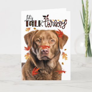 Thanksgiving Chesapeake Bay Dog Laten we Turkije p Feestdagen Kaart