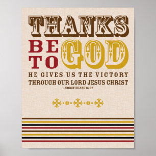 Thanksgiving Christelijke Faith Bijbelprijsopgave Poster