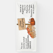 THANKSGIVING Church Service Spandoek (Verticaal)