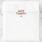 Thanksgiving Classic ronde Stickers (Tas)
