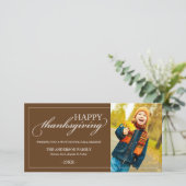 THANKSGIVING CLASSIQUE | Carte photo de chute (Debout devant)