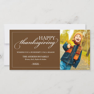 THANKSGIVING CLASSIQUE Carte photo de chute