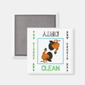 Thanksgiving Clean Dirty Vaatwasser Magnet Magneet (Voorkant / Achterkant)