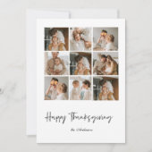 Thanksgiving - Collage Carte photo de famille (Devant)