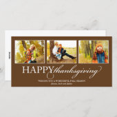 THANKSGIVING COLLAGE | CARTE PHOTO de vacances (Devant / Derrière)