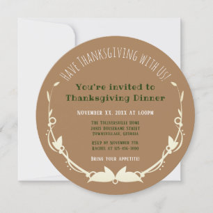 Thanksgiving Cornbread Collard Green Black Eye Pea Kaart