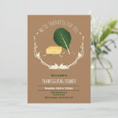 Thanksgiving CornBrood Collard Green Black Eye Pea Kaart (Staand voorkant)