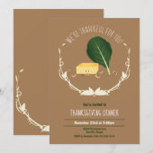 Thanksgiving CornBrood Collard Green Black Eye Pea Kaart (Voorkant / Achterkant)