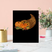 Thanksgiving Cornucopia Classic T-shirt Acryl Bord (Huwelijk)