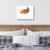 Thanksgiving Cornucopia Classic T-shirt Canvas Afdruk (Insitu (Slaapkamer))