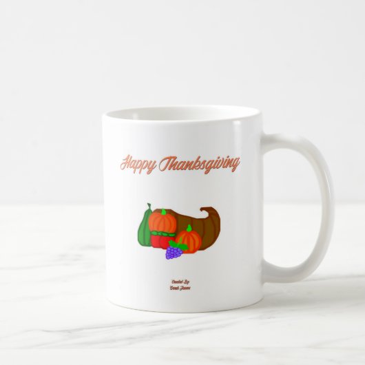 Thanksgiving Cornucopia Coffee Mug (Droite)