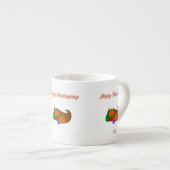 Thanksgiving Cornucopia Espresso Mok (Voorkant rechts)