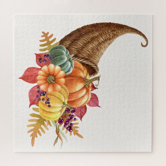 Thanksgiving Cornucopia Jigsaw Puzzle (Horizontal)