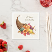 Thanksgiving Cornucopia Napkin Servet (Insitu)