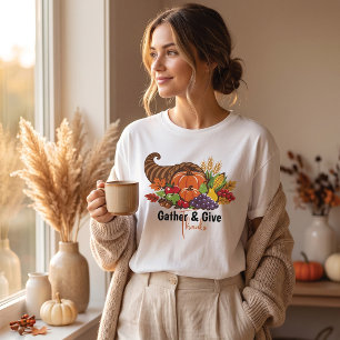 Thanksgiving Cornucopia Oogst T-shirt