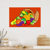 Thanksgiving Cornucopia! Poster (Keuken)