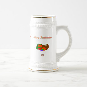Thanksgiving Cornucopia Stein Mug