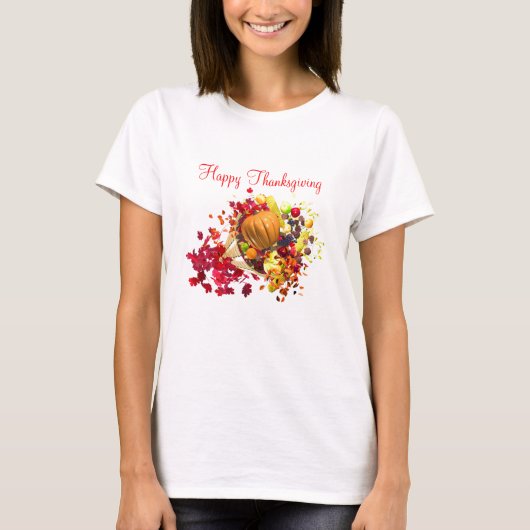Thanksgiving Cornucopia T-shirt (Voorkant)