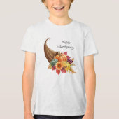Thanksgiving Cornucopia T-shirt Tri-Blend Shir (Voorkant)