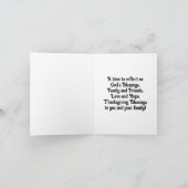 Thanksgiving Cornucopia Vakantie Kaart (Binnen)