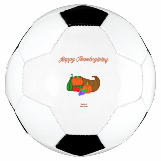 Thanksgiving Cornucopia Voetbal (Voorkant)