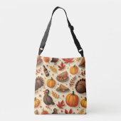 Thanksgiving crossbody Tassen (Achterkant)