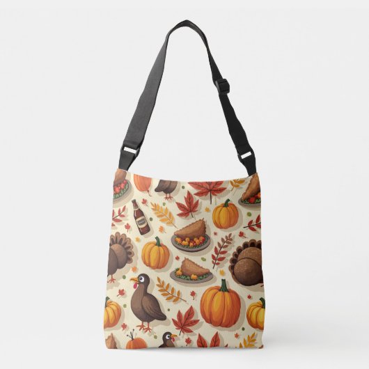 Thanksgiving crossbody Tassen (Voorkant)