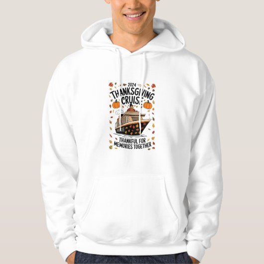Thanksgiving Cruise 2024 dankbaar voor herinnering Hoodie (Voorkant)