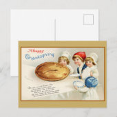  Thanksgiving Cute Funny Pie Poem Briefkaart (Voorkant / Achterkant)
