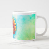 Thanksgiving, Cute Turkey, Giant Coffee Mug Extra Grote Beker (Rechts)