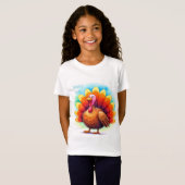 Thanksgiving, Cute Turkey,Thankful for You T-Shirt (Devant entier)