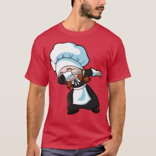 Thanksgiving Dabbing pelgrim meisje dab dans Schat T-shirt