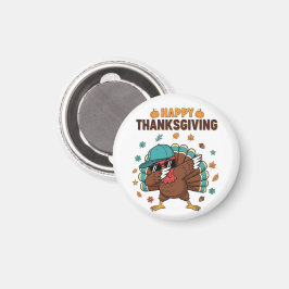 Thanksgiving Dabbing Turkey Magneet