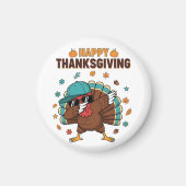 Thanksgiving Dabbing Turkey Magneet (Voorkant)